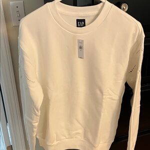 GAP White Crewneck Sweatshirt